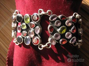 Bracciale Cocktail Pietre Arg.925.Anni'90