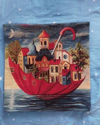 Fodera per cuscino 44x44 cm in Gobelin fatto a man