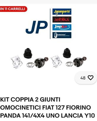 2 giunti omocinetici panda 141