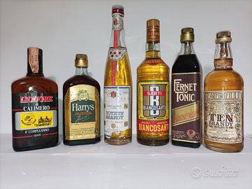 vecchie bottiglie di liquore vintage anni 60/90