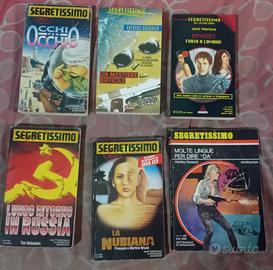 Set 6 libri "Segretissimo" in blocco a 3