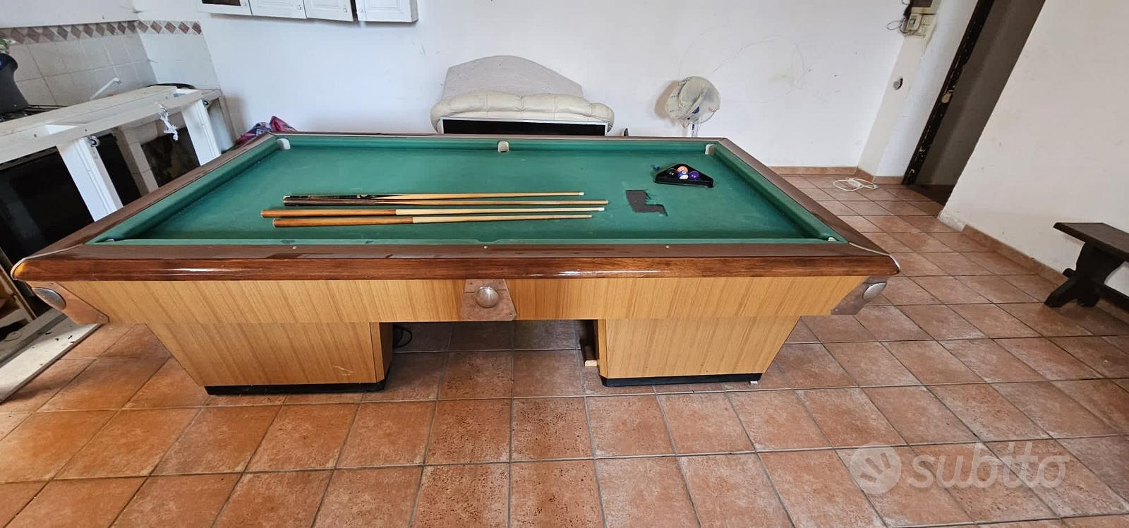 PATIKIL Feltro Per Tavolo Da Biliardo 7 Piedi - Panno Professionale Blu, Con 6 Strisce, Per Bar E Casa