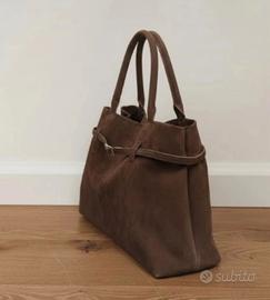 Borsa a mano  tote marrone scuro 