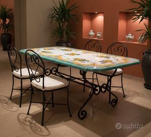 TAVOLO IN PIETRA LAVICA MIS. 200X100 CM. IN ITALIA