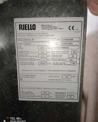 Caldaia per impianto termosifoni