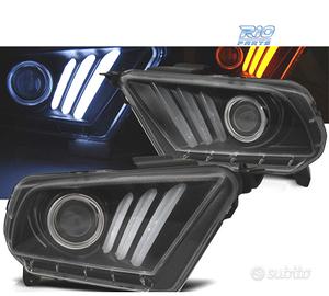 FARI FORD MUSTANG 10-14 LED DINAMICI NERO