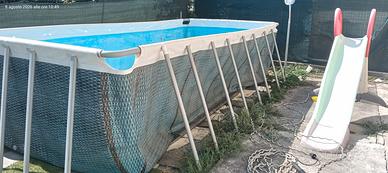 piscina 5x2.5 con robot 