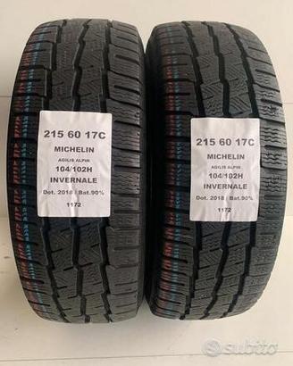 2 gomme 215 60 17c michelin a1172