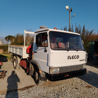 Camion Iveco Turbozeta 79.12 gru e ribaltabile