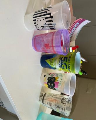 Bicchieri plastica colorati
