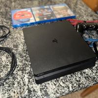 PlayStation 4 Slim da 1 TB + 2 joystick+ 3 giochi 