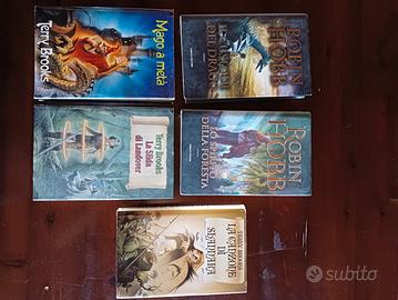 Lotto misto libri fantasy Terry Brooks e Robin hob