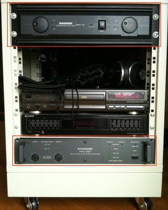 Amplificatori Samson Servo 550 e Dynacord PAA 330