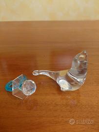 Foca in cristallo e ciuccio