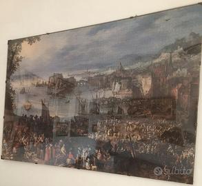 Puzzle 5000 pezzi mercato pesce Napoli Brueghel su