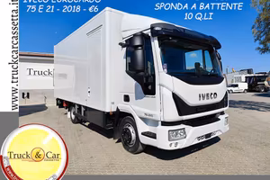 IVECO EUROCARGO 75E21-2018-FURGONE+SPONDA-€6