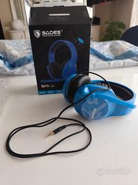 Cuffie Gaming SADES Spirits Blu – nuove 🎧