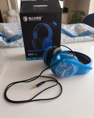 Cuffie Gaming SADES Spirits Blu – nuove 🎧