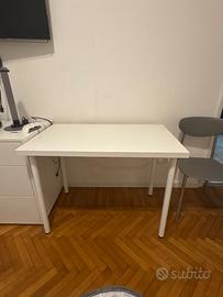 Tavolo scrivania IKEA LINNMON/ADILS bianco 100 × 6