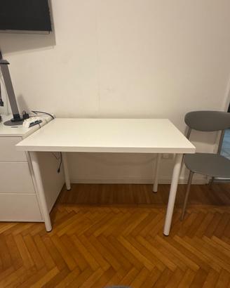 Tavolo scrivania IKEA LINNMON/ADILS bianco 100 × 6