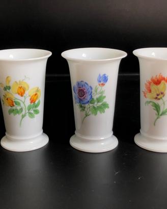 Meissen  3 vasi porcellane  