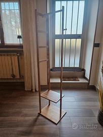 Appendiabiti da terra in bambù