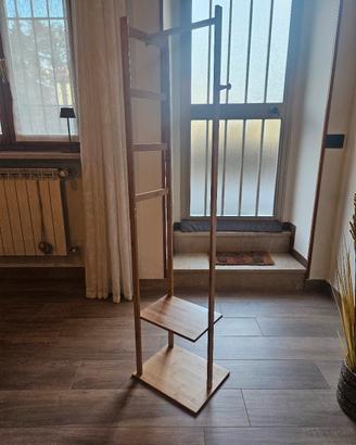 Appendiabiti da terra in bambù