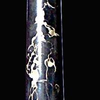 ANTICA COLONNA IN MARMO PORTORO 65 cm