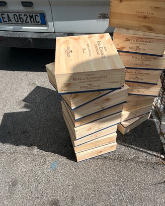 Cassette in legno brunello di montalcino