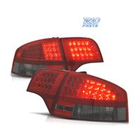FANALI AUDI A4 B7 04-07 LED ROSSO AFFUMICATO
