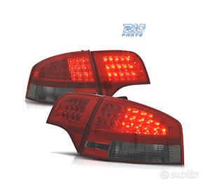 FANALI AUDI A4 B7 04-07 LED ROSSO AFFUMICATO