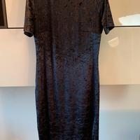 Vestito Calliope velluto nero tg M/L