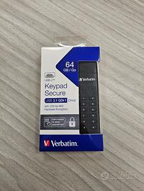 Memoria USB Verbatim Keypad Secure 64GB USB-C