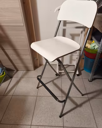Sgabello bar pieghevole FRANKLIN IKEA - Bianco