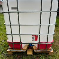 Cisterna 1000 litri con pedana