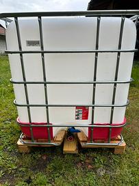 Cisterna 1000 litri con pedana