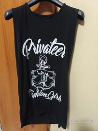 canotta lunga elasticizzata anche come vestito 