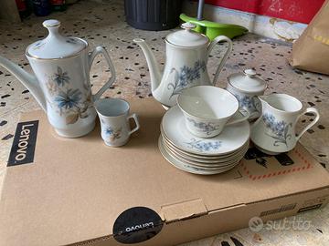 Servizio da tè porcellana con filo oro 6