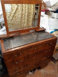 Camera letto como legno antico vintage lampadario