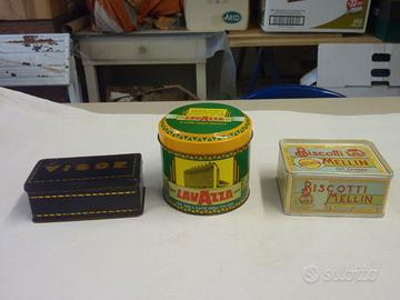 Scatole in latta Lavazza, Mellin, Vigor - Vintage