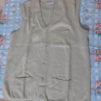 Gilet maglia DONNY & MAX Made in Italy beige