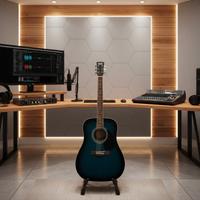 Chitarra acustica Florencia "Blu night"