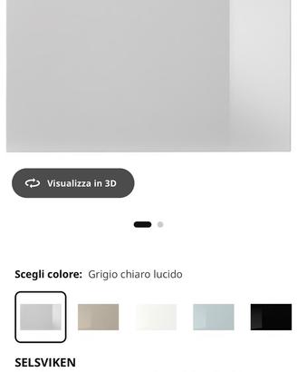5 ante ikea color grigio lucido