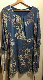 Vestito donna blu fantasia floreale Timer – taglia