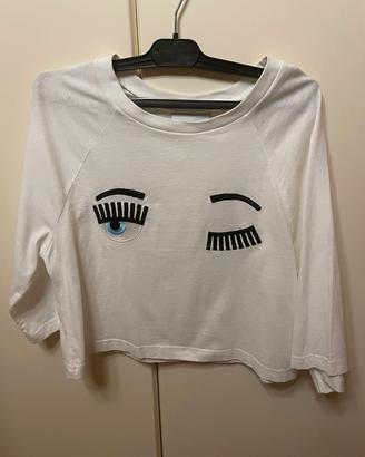 Maglietta crop top Chiara Ferragni NUOVA