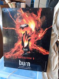 pannello pubblicità BURN energy drink