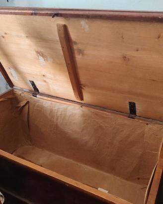 cassapanca in legno anni 50 