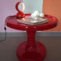 Tavolino in ABS rosso, anni '70