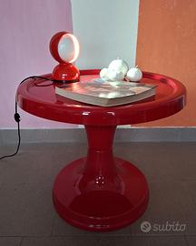 Tavolino in ABS rosso, anni '70