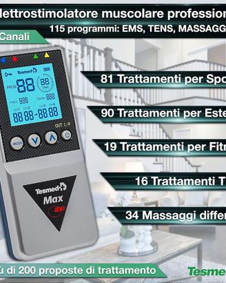 Elettrostimolatore Muscolare TESMED MAX 830 NUOVO